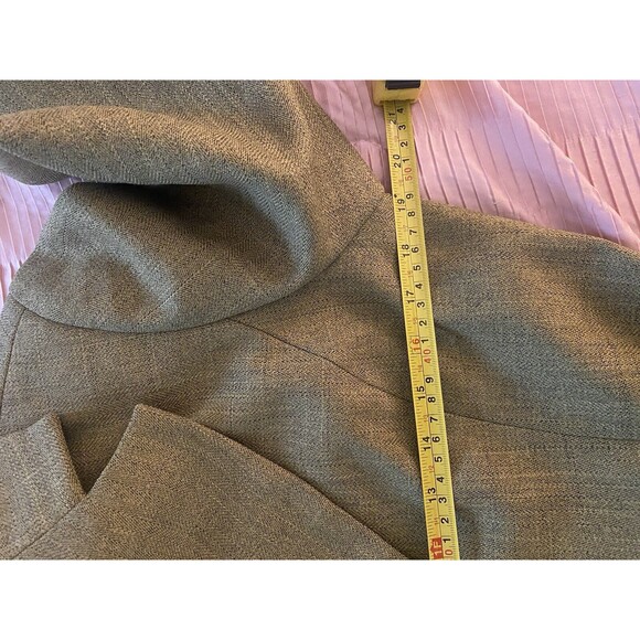 BLACKER Green 2-Piece Business/Career Jacket and Pleated Skirt Suit Size 10 - Picture 15 of 16